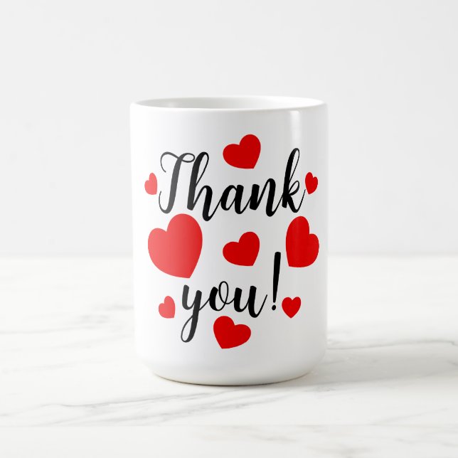 Tack Red Hearts Kaffemugg (Center)