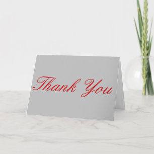 tack Red Silver Grått Färg-hälsningskort