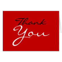 Tack Red White Black Färg Greeting Card