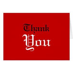 Tack Red White Black Färg Greeting Card Hälsningskort