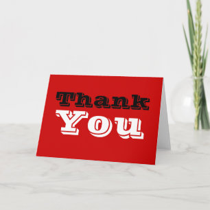 Tack Red White Black Färg Greeting Card Kort