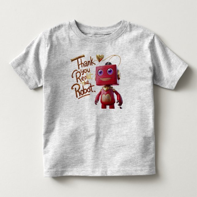 Tack Redbot the Robot - T-shirt (Framsida)