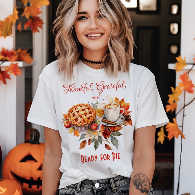 Tack, Redot för Paj Thanksgiving T Shirt (Skapare uppladdad)