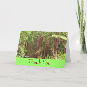Tack Redwood Forest Card Kort