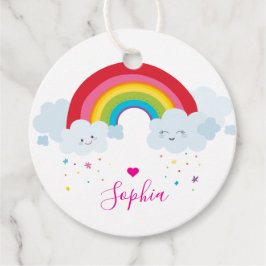 TACK regnbåge brev söt ljusa färger Gåvor Etiketter