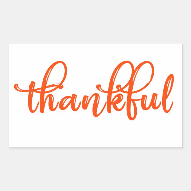 Tack Rektangulärt Klistermärke (Framsida)