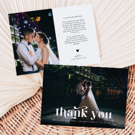 Tack Retro Text Bröllop