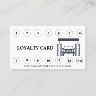 *~* Tack Rewards QR-Tvättat LOGOTYP enkel Lojalitetskort