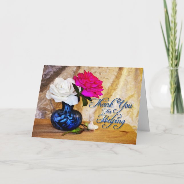 Tack ro för hjälpen kort (Framsida)