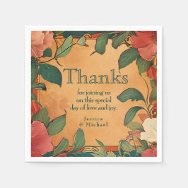 🌹 tack Ro Romantik: Art nouveau Splendor Pappersservett