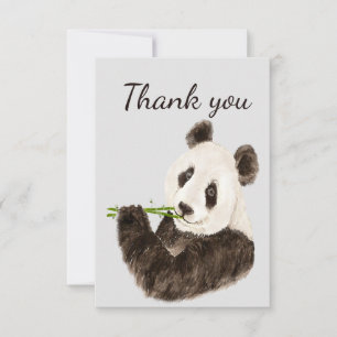 Tack Roligt Cute Panda Bear Animal Humor Kort
