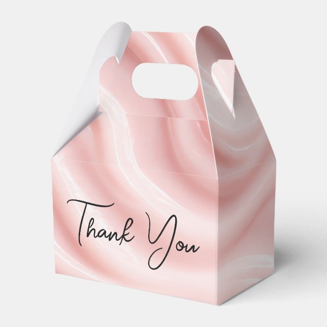 Tack Rosa Kräm Abstrakt Design Presentaskar (Framsidan Sidan)