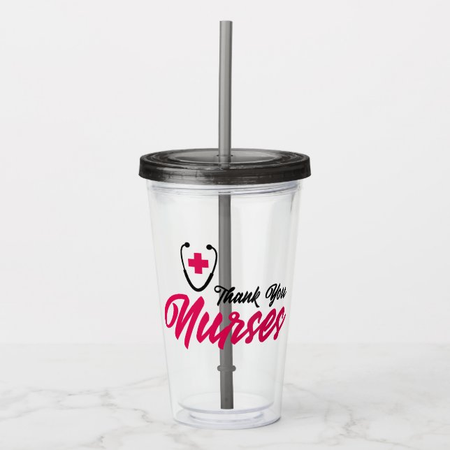 Tack| Rosa Take Away Mugg (Framsida)