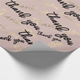 Tack Royal Elfenbenskusten Guld Caligraphy-skriptf Presentpapper
