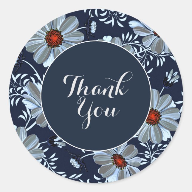 Tack Runt Klistermärke (Framsida)