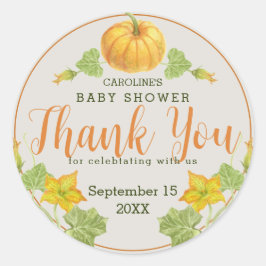 Tack Runt Klistermärke