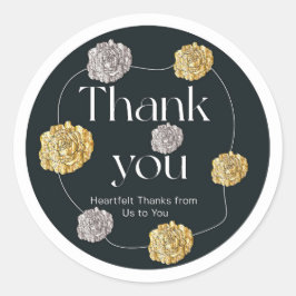 Tack Runt Klistermärke