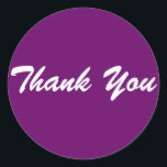 Tack Runt Klistermärke<br><div class="desc">Klicka på "Anpassa" om du vill ändra färg eller teckensnitt.</div>