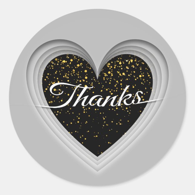 Tack Runt Klistermärke (Framsida)