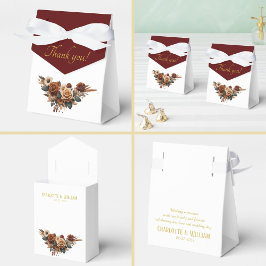 Tack, Rustic Blommigt Presentaskar