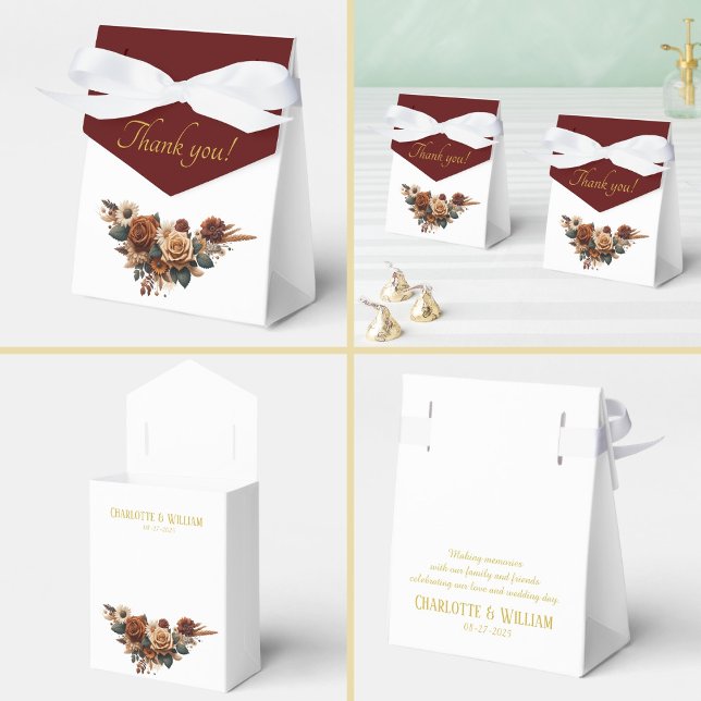 Tack, Rustic Blommigt Presentaskar (Skapare uppladdad)