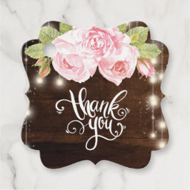 Tack, Rustic Bröllop Gåvor Etiketter