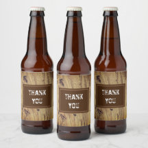 Tack Rustic Bröllop Guest Brown Woodgrain