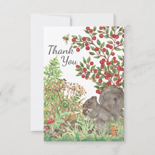 tack Rustic Squirrel Nature Woodland Animal Kort