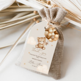 Tack så mycket baby shower presentetikett