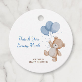 Tack så mycket baby shower tack kort gåvor etiketter