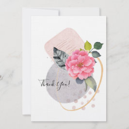 Tack så mycket! Blommig kolla Inbjudningar