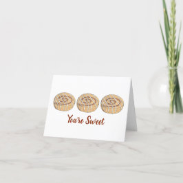 Tack så mycket, Cinnamon Roll Bun Kort