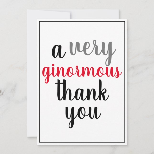 Tack Så Mycket Enormt Tack Röda Svarta (Framsida)