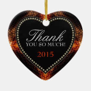Tack så mycket Firey Heart Ornament