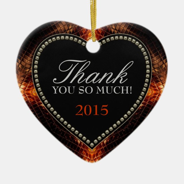 Tack så mycket Firey Heart Ornament (Framsidan)