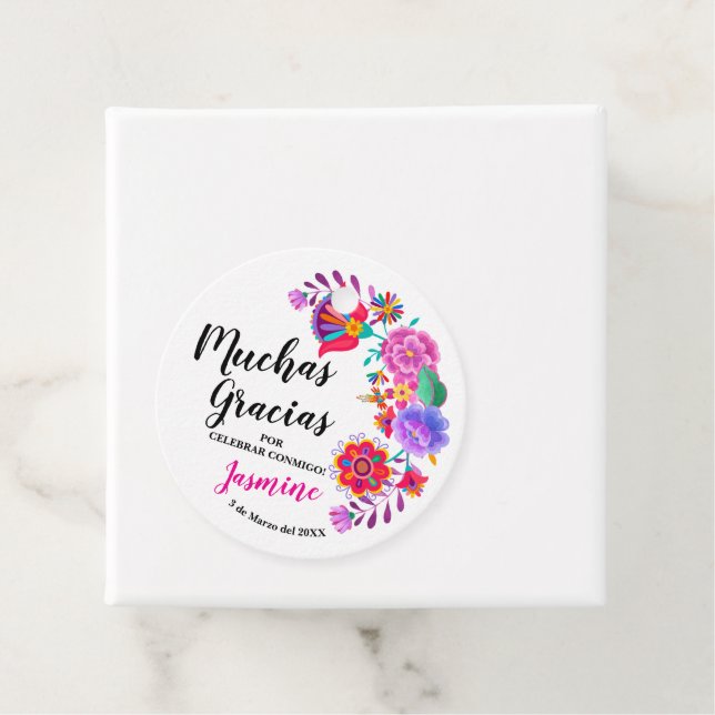 Tack så mycket Födelsedagsfiesta Gåvor Etiketter (På plats)