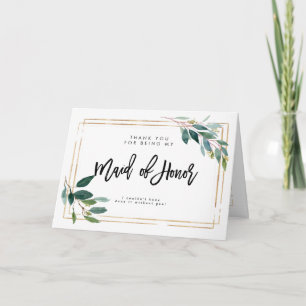 Tack så mycket för att du är maid of honor-kort kort
