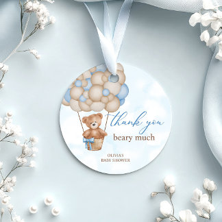 Tack så mycket för baby shower gåvor etiketter