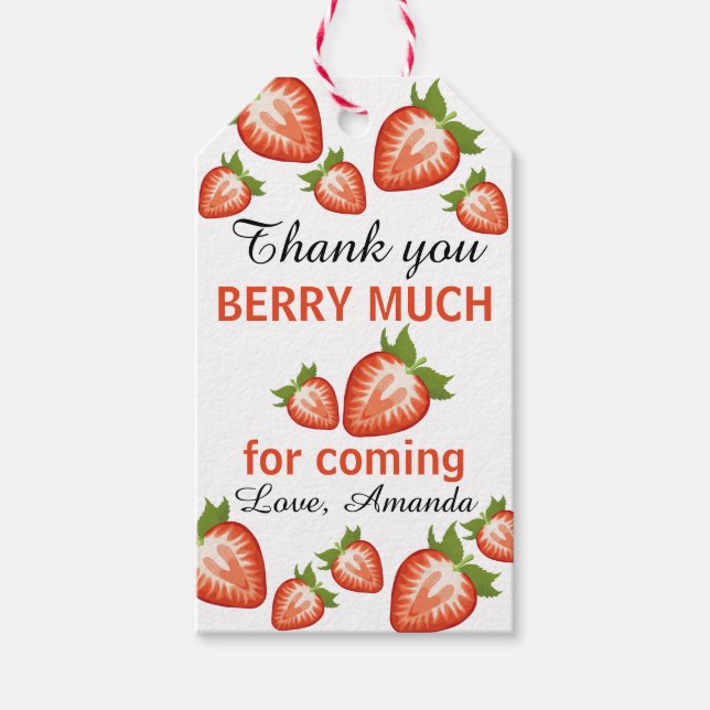 Tack så mycket för Berry... Presentetikett (Framsidan)