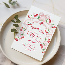 Tack så mycket för Cherry Mch Cherry på toppen av  Kort