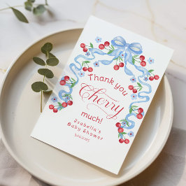 Tack så mycket för Cherry Mch Cherry på toppen av  Kort