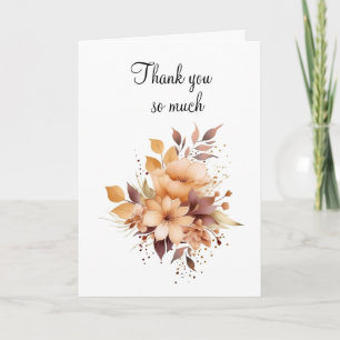 Tack så mycket för ditt Floral Foleting Card Kort