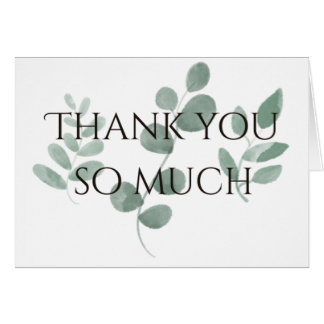 Tack så mycket - grön OBS kort