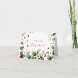 Tack så mycket, Jordgubbs tack-kort Kort