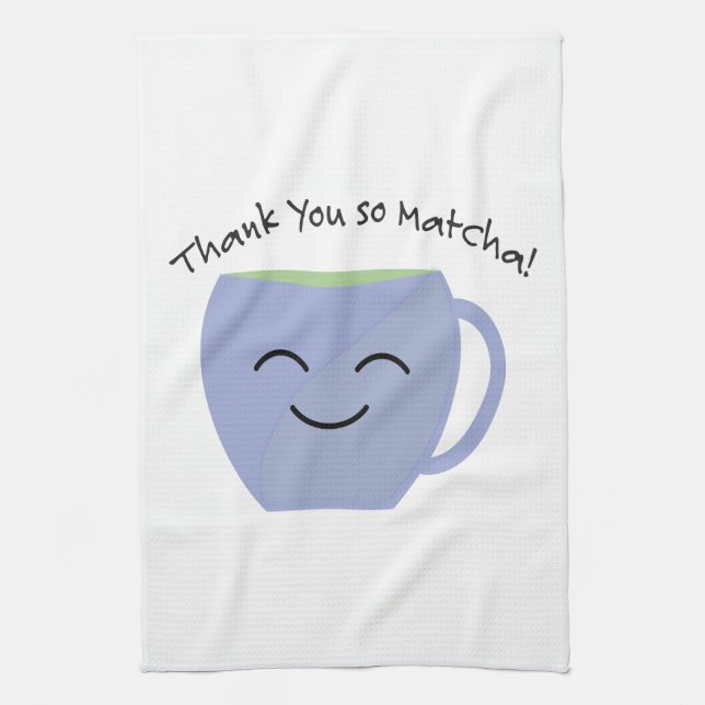 Tack Så Mycket Matcha Kökshandduk (Vertikal)