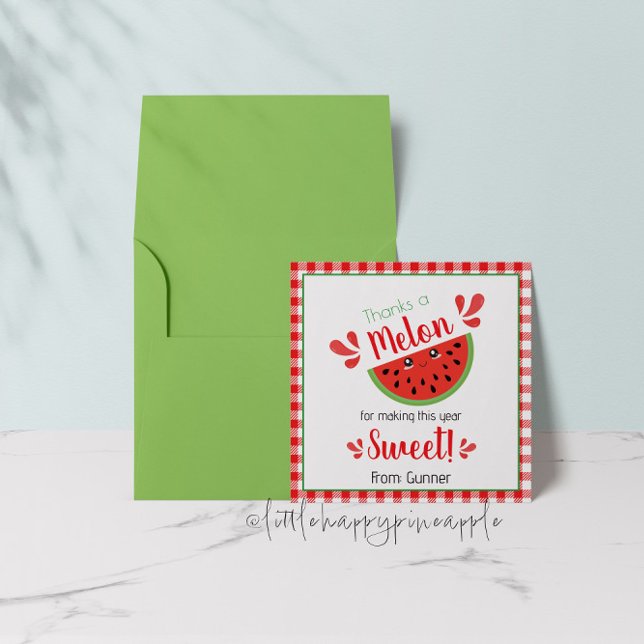 Tack så mycket melon tackkort inbjudningar (Skapare uppladdad)