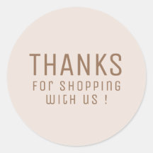 TACK SÅ MYCKET Minimalistiskt Rosa Round Classi