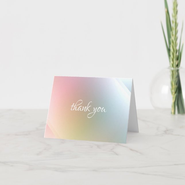 Tack så mycket Modern Abstrakt Färgrik Mall (Framsida)