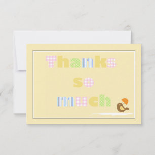 Tack så mycket Notecard Inbjudningar