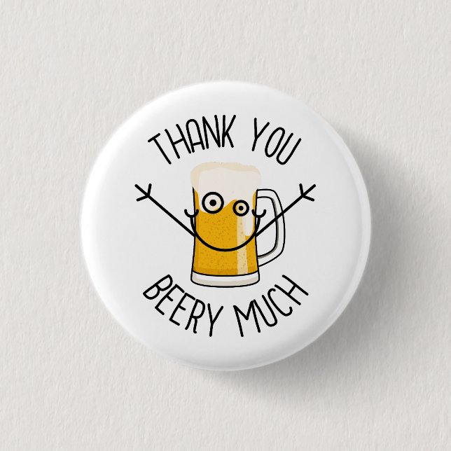 Tack så mycket öl - Dumma ansikte Knapp (Framsida)